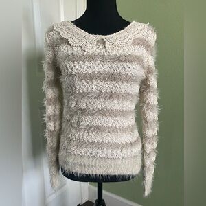 Katsumi Knit Fuzzy Sweater Small